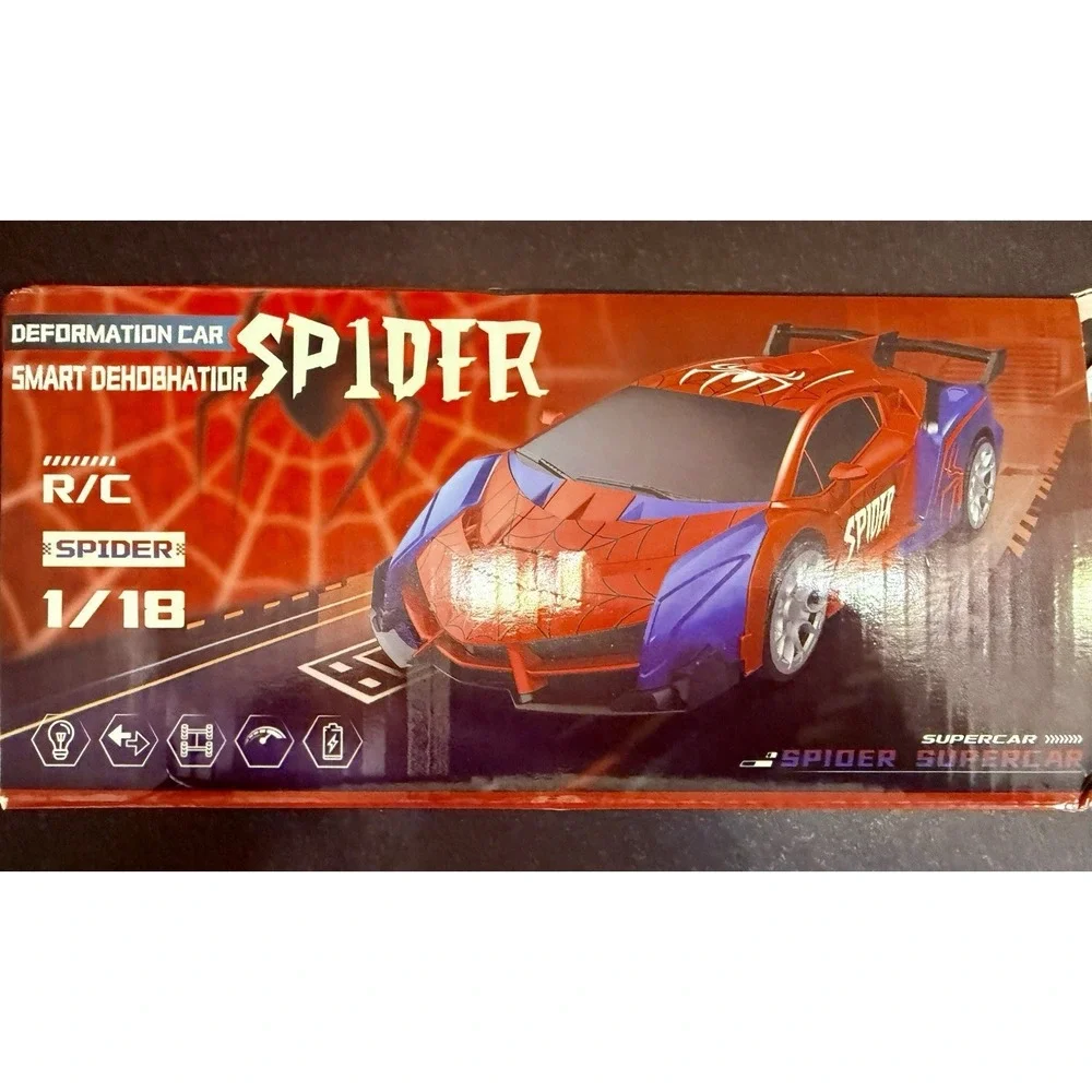 Spider RC Supercar Transformer Remote Control Car 1:18 Racing Deformation Car